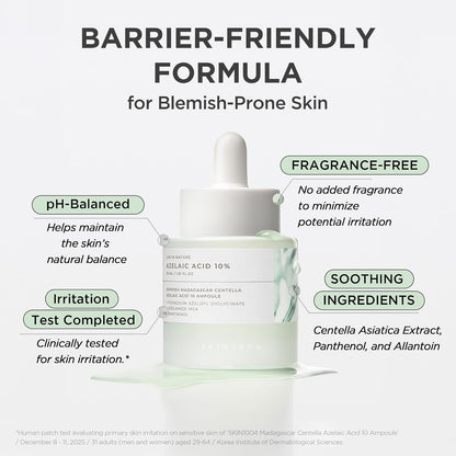 SKIN1004 Azelaic Acid 10% Ampoule, Hydrating Face Serum for Blemish-Prone & Irritated Skin, 1.01 fl.oz / 30ml