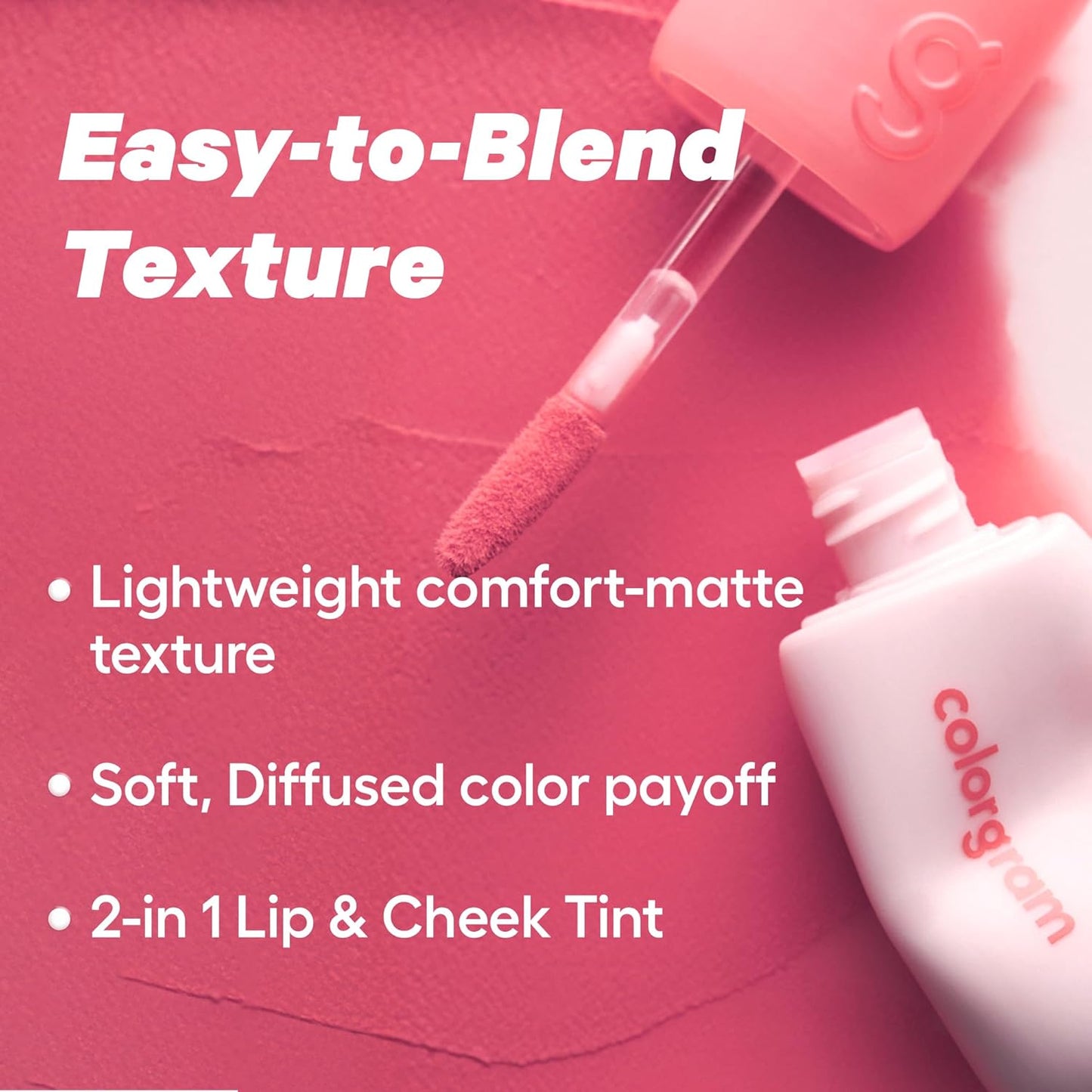 COLORGRAM NUDE BLUR TINT 02 CHARMING PINK | Тінт для губ і щік 2-в-1