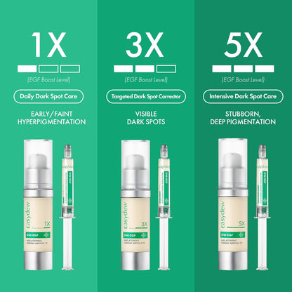 Easydew DW-EGF Melatoning Ampoule 1X - Зволожуюча сироватка від темних плям з ніацинамідом та глутатіоном для нерівної шкіри - Швидкопоглинаюча денна та нічна ампульна корейська косметика для догляду за шкірою (дозатор 0.27 рідкої унції, EGF 1X) 