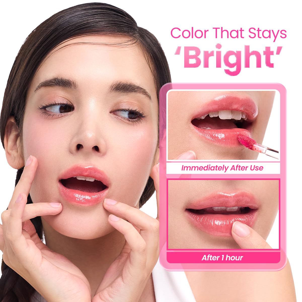 Peripera Mood Glowy Tint, Korean Lip Tint (14 ROSY WISH)