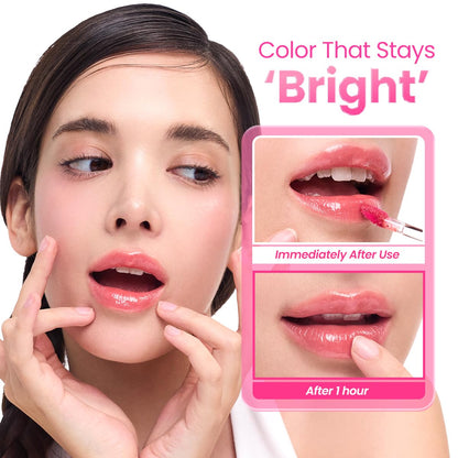 Peripera Mood Glowy Tint, Korean Lip Tint (14 ROSY WISH)
