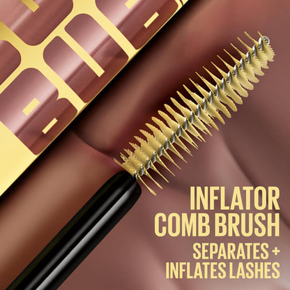 Туш для вій Maybelline The Colossal Bubble, змивна, коричнево-чорна