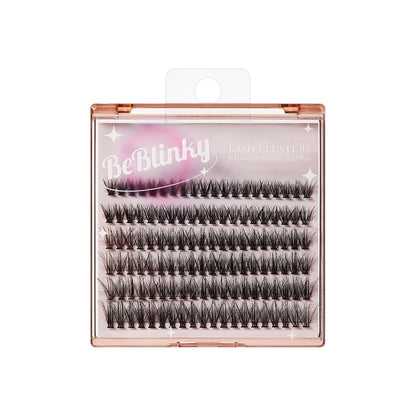 False Eyelashes, Lash Extension Kit 08, 9mm-16mm, Narrow Band, Easy to Apply and Remove, No Damage to Natural Eyelashes, 120 Lash Clusters