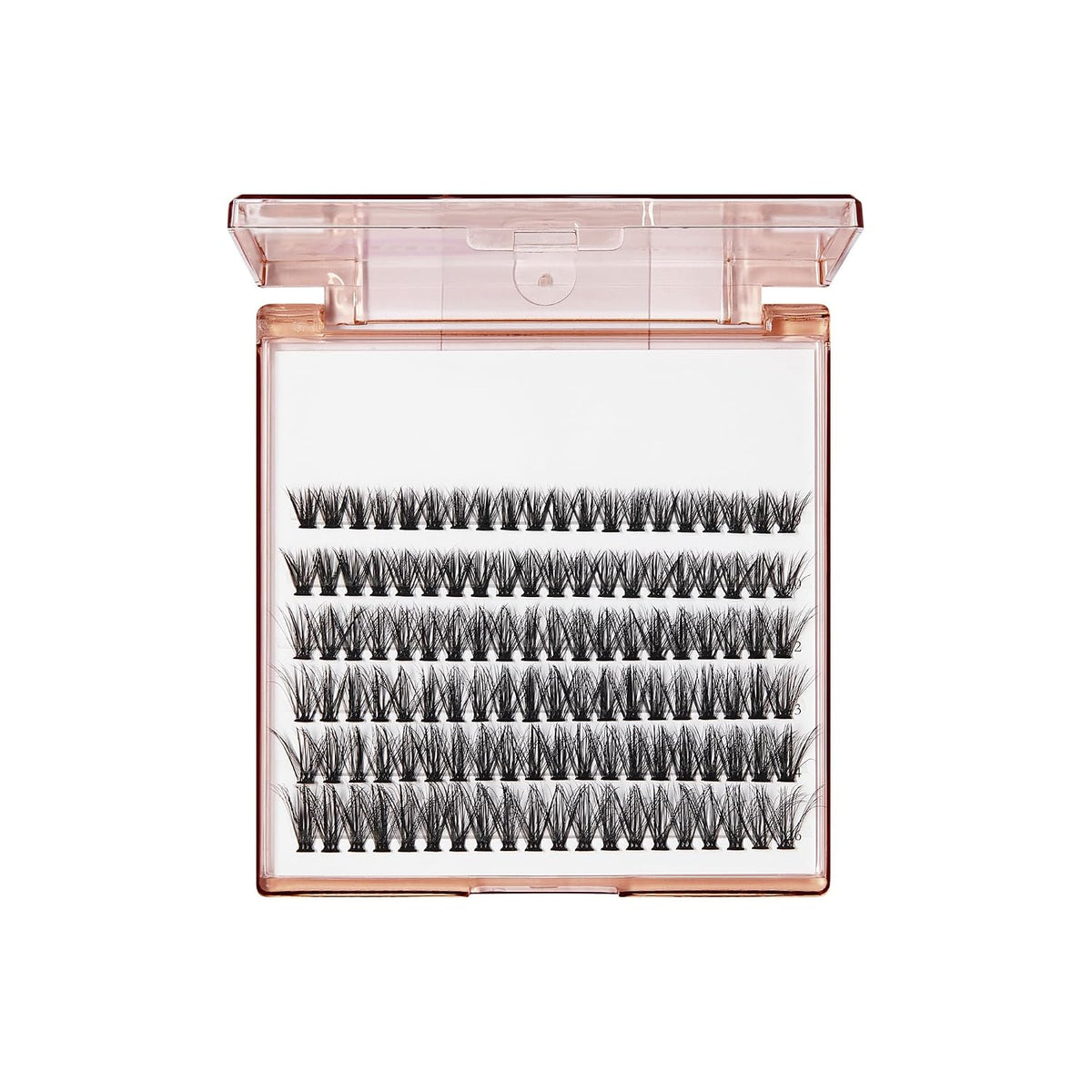 False Eyelashes, Lash Extension Kit 08, 9mm-16mm, Narrow Band, Easy to Apply and Remove, No Damage to Natural Eyelashes, 120 Lash Clusters