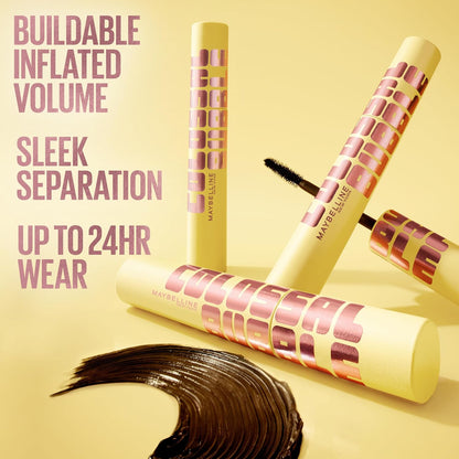 Туш для вій Maybelline The Colossal Bubble, змивна, коричнево-чорна