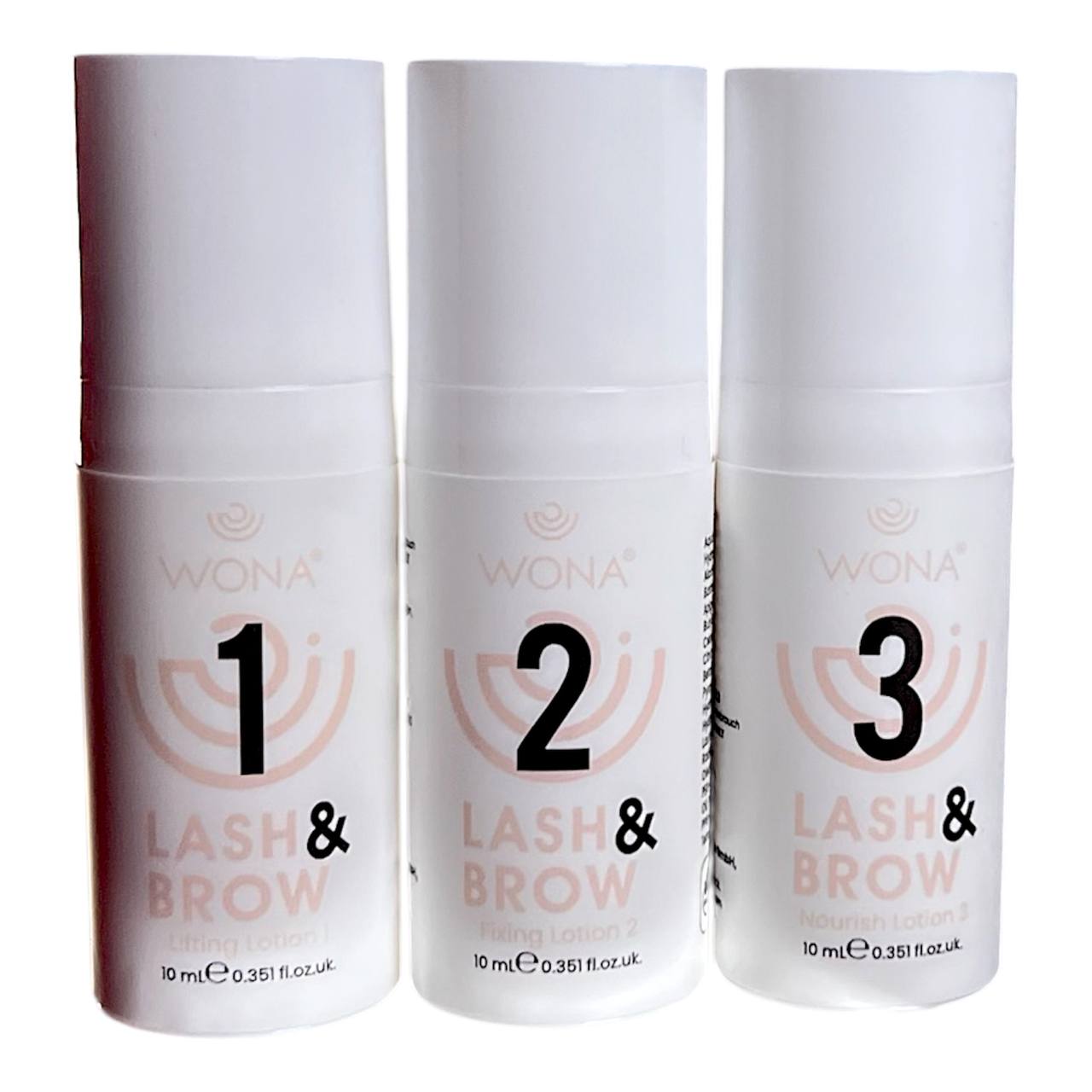 Wona Set of compositions for lamination of eyelashes and eyebrows