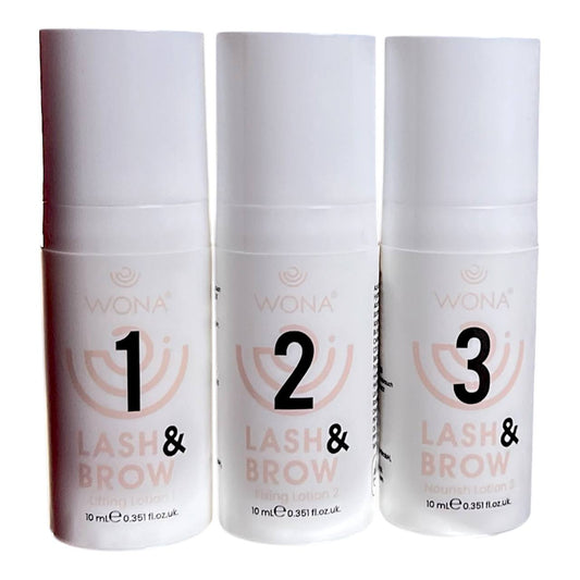 Wona Set of compositions for lamination of eyelashes and eyebrows