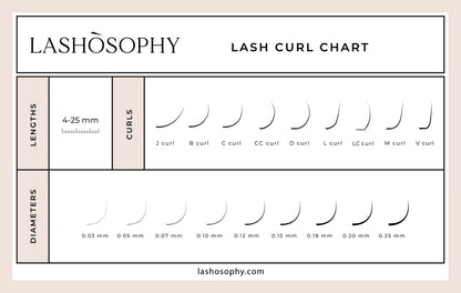 Dark Chocolate False Eyelashes | Mixed Length Tray