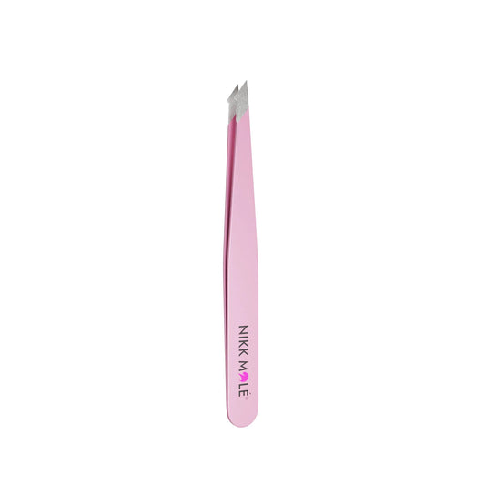 Eyebrow tweezers oblique (pink) Nikk Mole