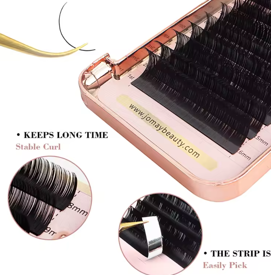 M J JOMAY Eyelash Extension MIX(8-16), 0.12mm