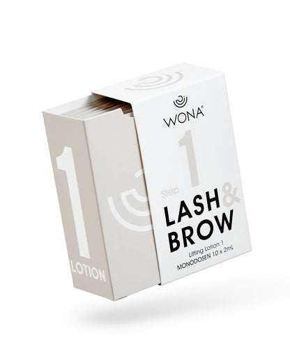 Wona Set of compositions for lamination of eyelashes and eyebrows