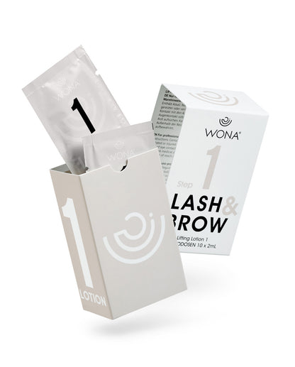 Wona Set of compositions for lamination of eyelashes and eyebrows
