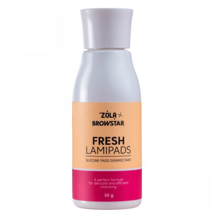 Дезінфікуючий засіб для силіконових валиків ZOLA x Browstar Fresh Lamipads, 50 г