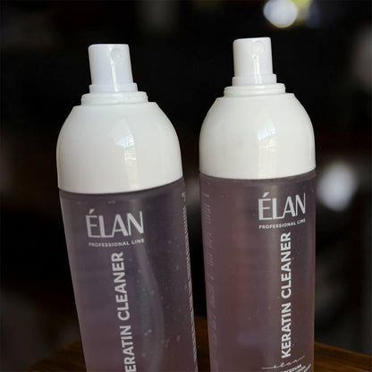 Tonic for degreasing eyebrows and eyelashes ELAN KERATIN CLEANER, 200 ml (DISCOUNTED PRICE! MISSING LID)!