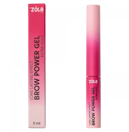 Eyebrow gel with strong fixation ZOLA - Brow Power Gel, 5 ml