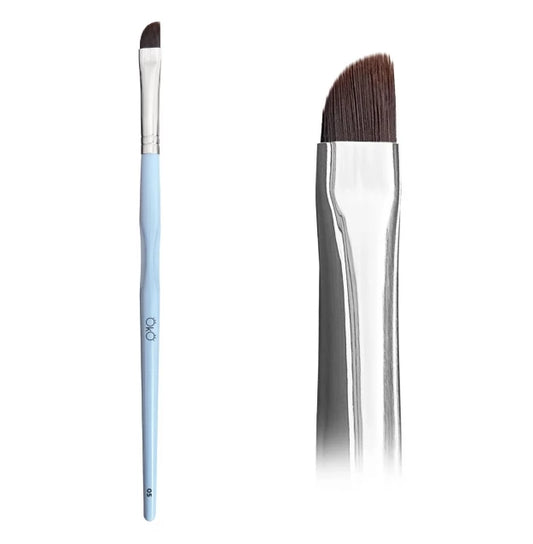 Eyebrow brush OKO - BLUE - No. 5 (soft mini bevel)