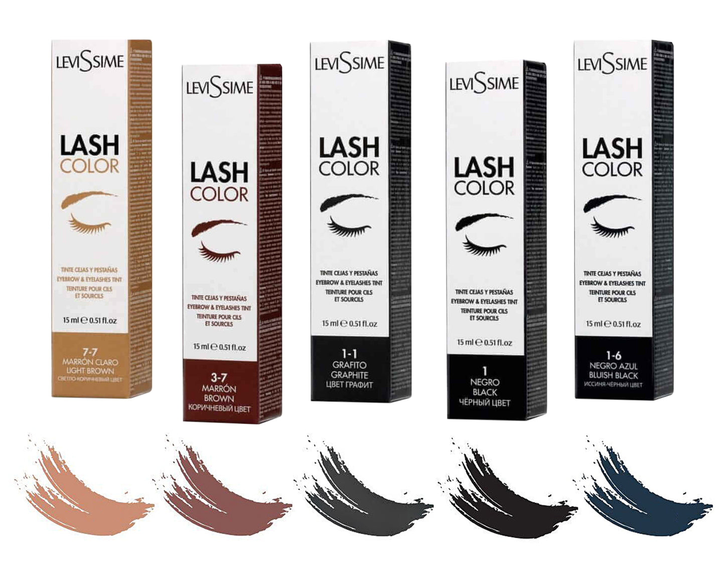 Paint for eyebrows and eyelashes Lash Color LeviSsime