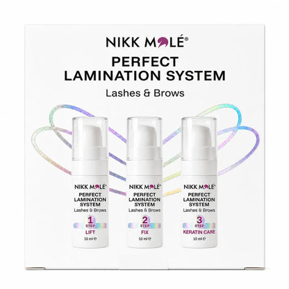 Nikk Mole Perfect lamination for eyebrow and eyelash lamination / 3 x 10 ml