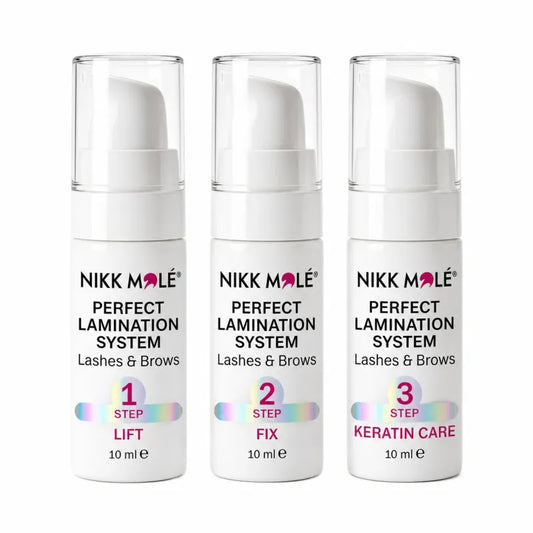 Nikk Mole Perfect lamination for eyebrow and eyelash lamination / 3 x 10 ml