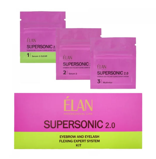 Set of expert system for flexing eyebrows and eyelashes ELAN "SUPERSONIC 2.0" - IN A SACCHE