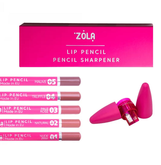 Lip Pencil + Pencil Sharpener Set ZOLA