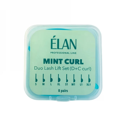 ELAN Duo Lash Lift Silicone Pads Set «MINT CURL» with D & C Curls