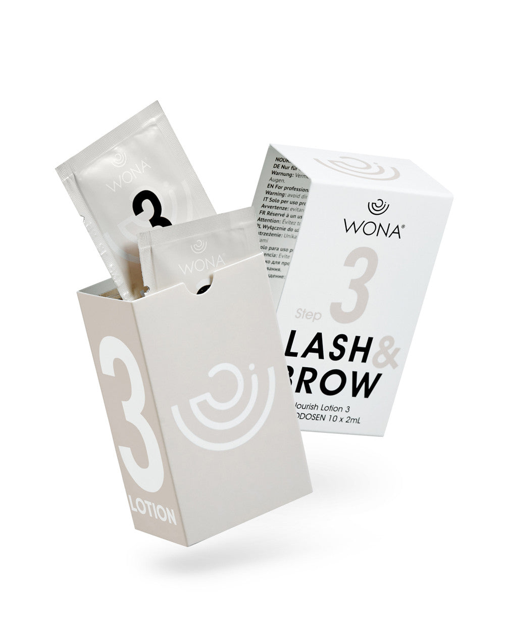 Wona Set of compositions for lamination of eyelashes and eyebrows