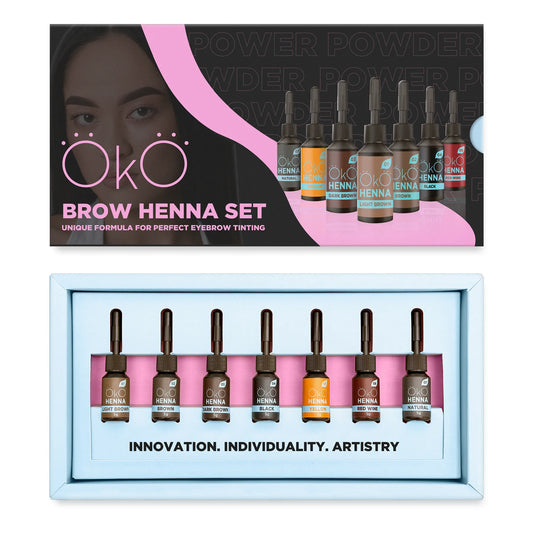 OKO Set of henna for eyebrows Power Powder, 5g