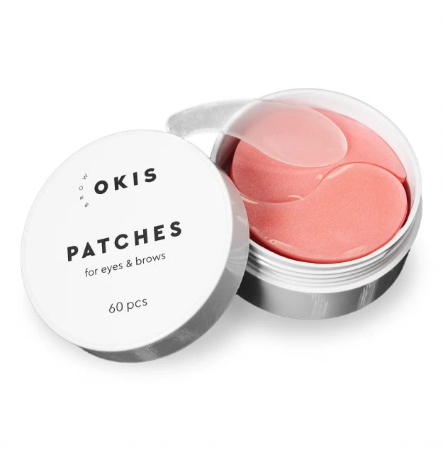 Moisturizing hydrogel patches for eyes and eyebrows OKIS Brow PATCHES, 60 pcs