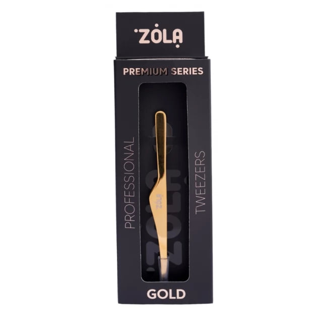 ZOLA Professional Angled Eyebrow Tweezers - Premium Series