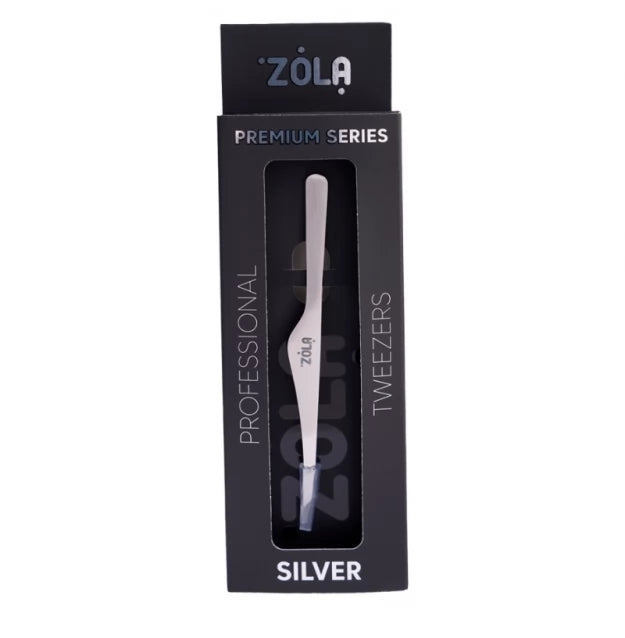 ZOLA Professional Angled Eyebrow Tweezers - Premium Series