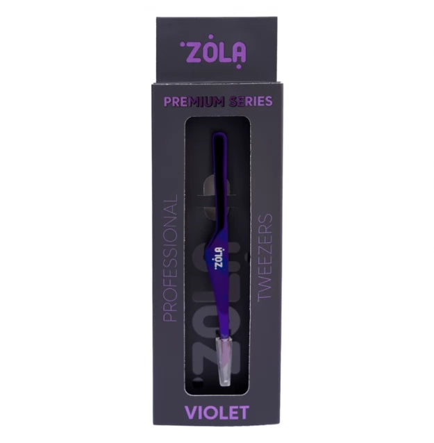 ZOLA Professional Angled Eyebrow Tweezers - Premium Series