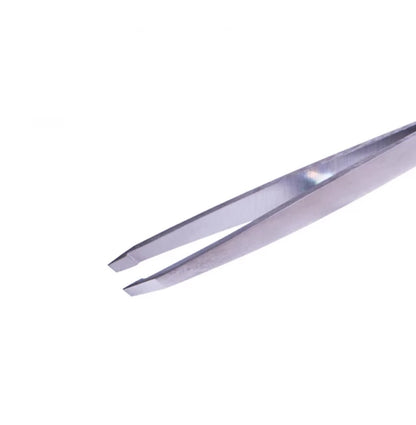 ZOLA/SILVER beveled professional eyebrow tweezers