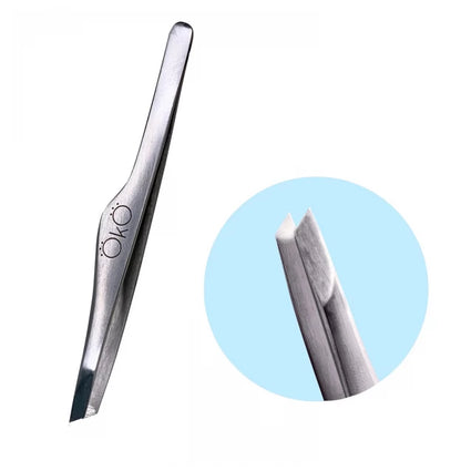 Eyebrow tweezers bevelled (manual sharpening) OKO