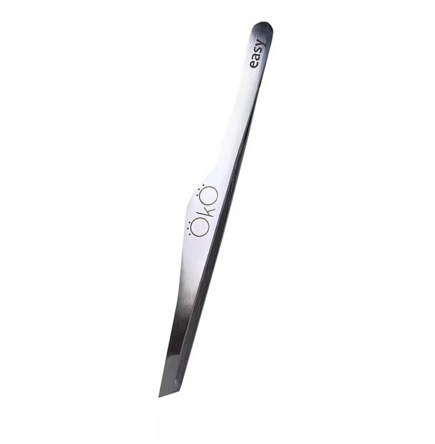 Eyebrow tweezers bevelled (manual sharpening) OKO / 02 EASY TOUCH