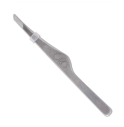 Eyebrow tweezers bevelled (manual sharpening) OKO