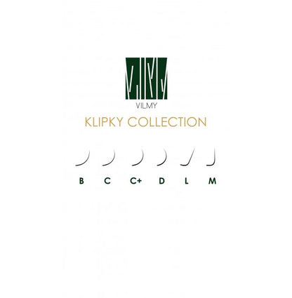 Eyelashes for extension VILMY KLIPKY BROWN / mix D / 0.07 / 8-12 mm / chocolate