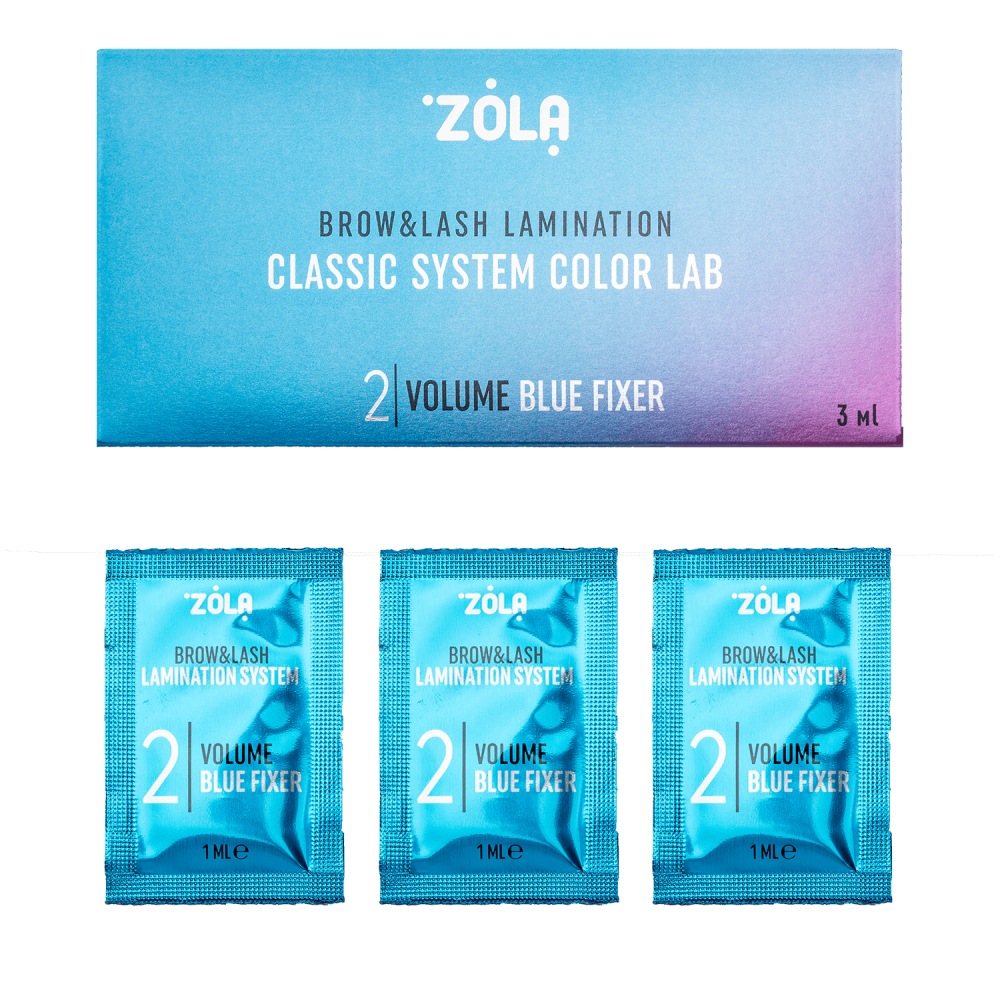 ZOLA / Color Lab lamination composition - 02 Volume Blue Fixer - sachet (3 x 1 ml)