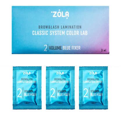 ZOLA / Color Lab lamination composition - 02 Volume Blue Fixer - sachet (3 x 1 ml)