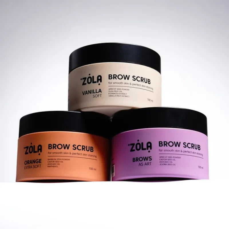 Scrub for eyebrows ZOLA - Brow Scrub, 100 ml | LARGE