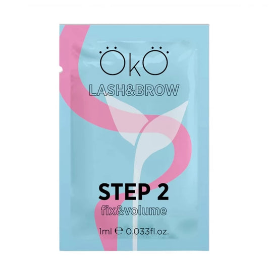 Склад для ламінування вій та брів OKO / STEP 2 FIX (саше 1 мл) 