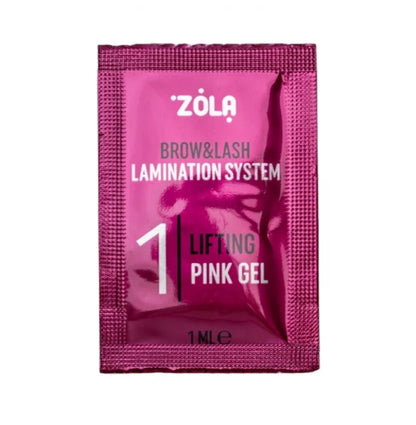 ZOLA / Color Lab lamination composition - 01 Lifting Pink Gel - sachet, (3 x 1 ml)