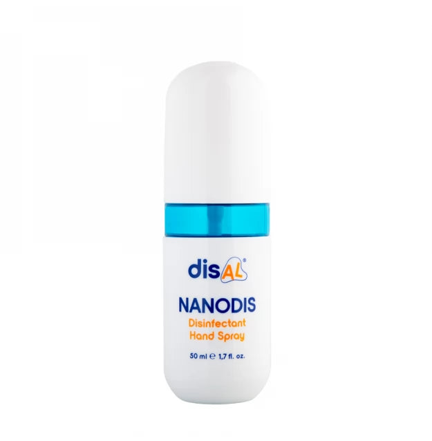 Disinfectant spray for hands with moisturizing effect disAL NANODIS / white bottle, 50 ml