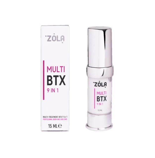 Tool for eyebrows and eyelashes multifunctional Zola / Multi BTX 9 in 1 / JAR, 15 ml