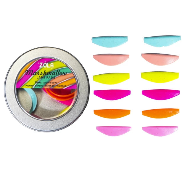 Set of eyelash lamination rollers ZOLA / Marshmallow Lami Pads (SS, S, M, L, LL, XL)