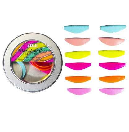 Set of eyelash lamination rollers ZOLA / Marshmallow Lami Pads (SS, S, M, L, LL, XL)