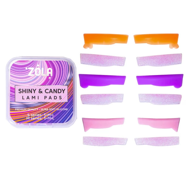 Набір валиків для ламінування вій ZOLA / Shiny & Candy Lami Pads (6 пар) 