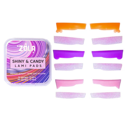 Набір валиків для ламінування вій ZOLA / Shiny & Candy Lami Pads (6 пар) 