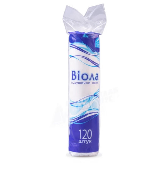 Cotton pads "Viola", 120 pcs
