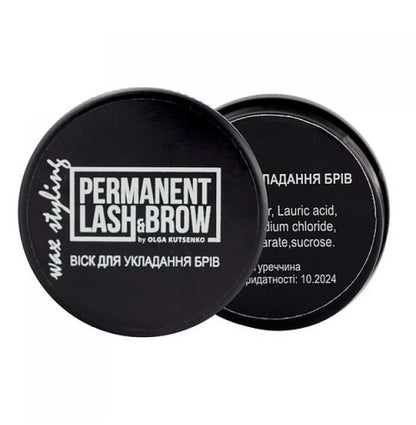 Permanent Lash&Brow Wax for Styling and Fixing Eyebrows, 15 ml